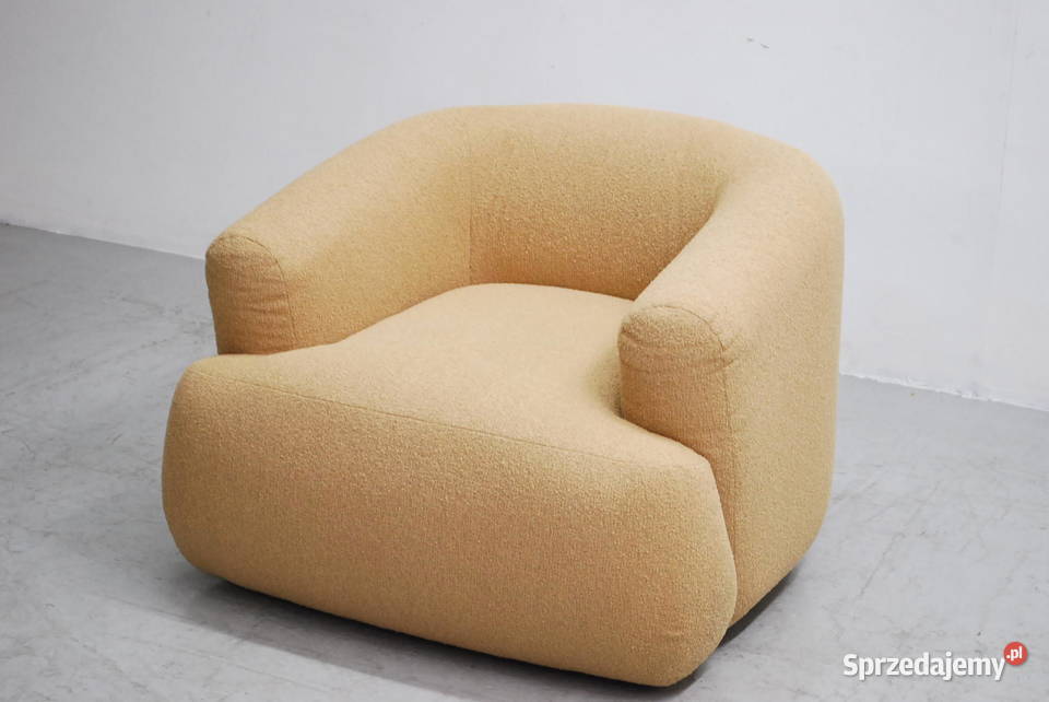 SBO Fotel Sofia jasno brązowy tkanina 72cm Poznań