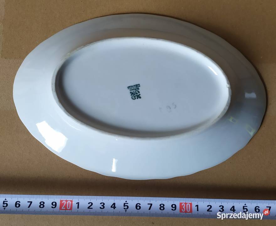 528 PÓŁMISKI PORCELANOWE 3 na wędliny PRL Retro Pozostałe