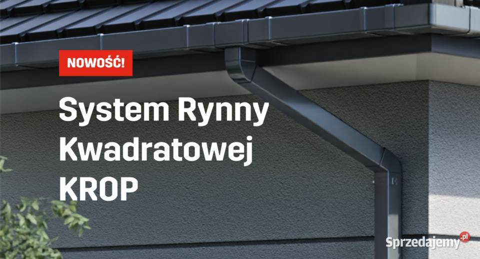Krop lej spustowy rynny kwadratowej 13580 PVC