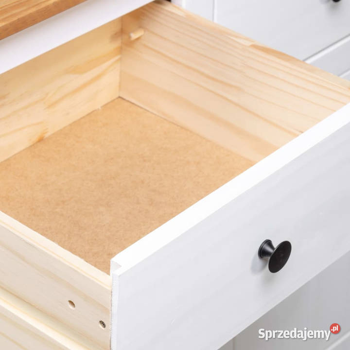 Szafka biała 135x40x80 lite drewno sosnowe seria mazowieckie Warszawa