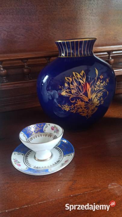 Wazon kobaltowy Aristo Copenhagen Denmark Gdańsk