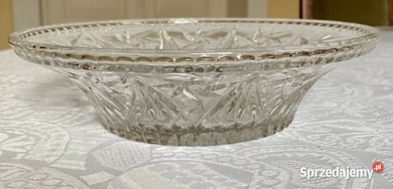 Kryształowa misa szlif młynek Huta Szkła Julia Warszawa sprzedam