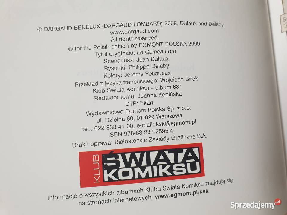 Skarga Utraconych Ziem Gwinea Lord wydanie fantasy i s-f Gdynia