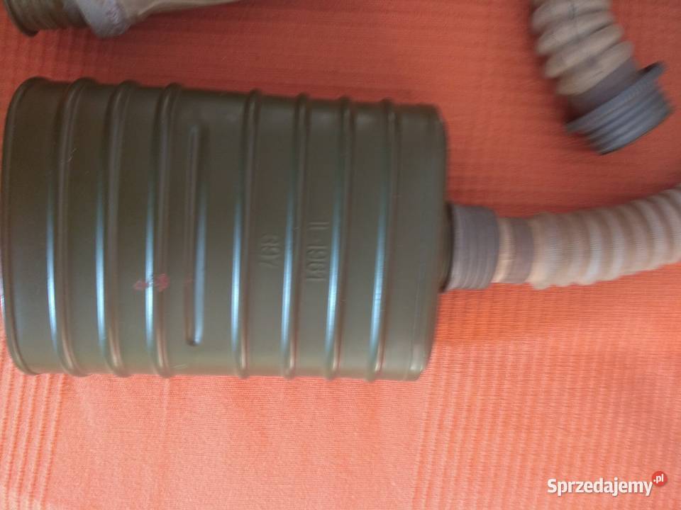 retro PRL maska gazowa oryginalna kompletna Warszawa