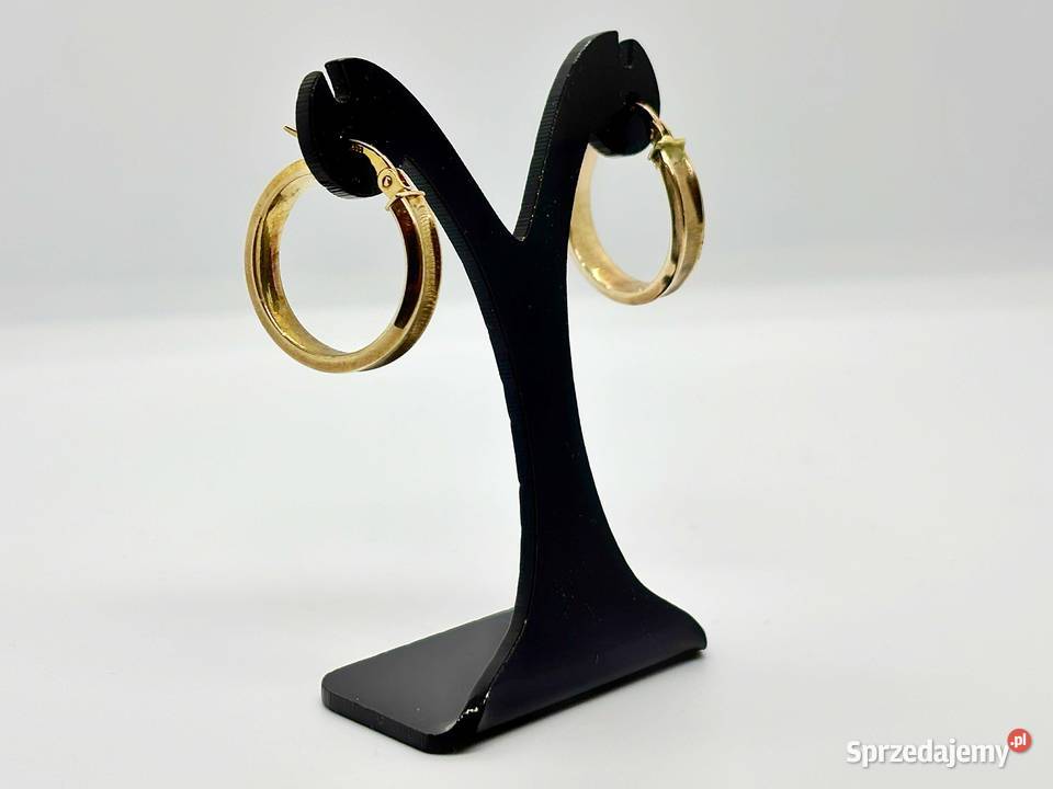 Złote kolczyki pr 333 191g Kółka Elbląg sprzedam