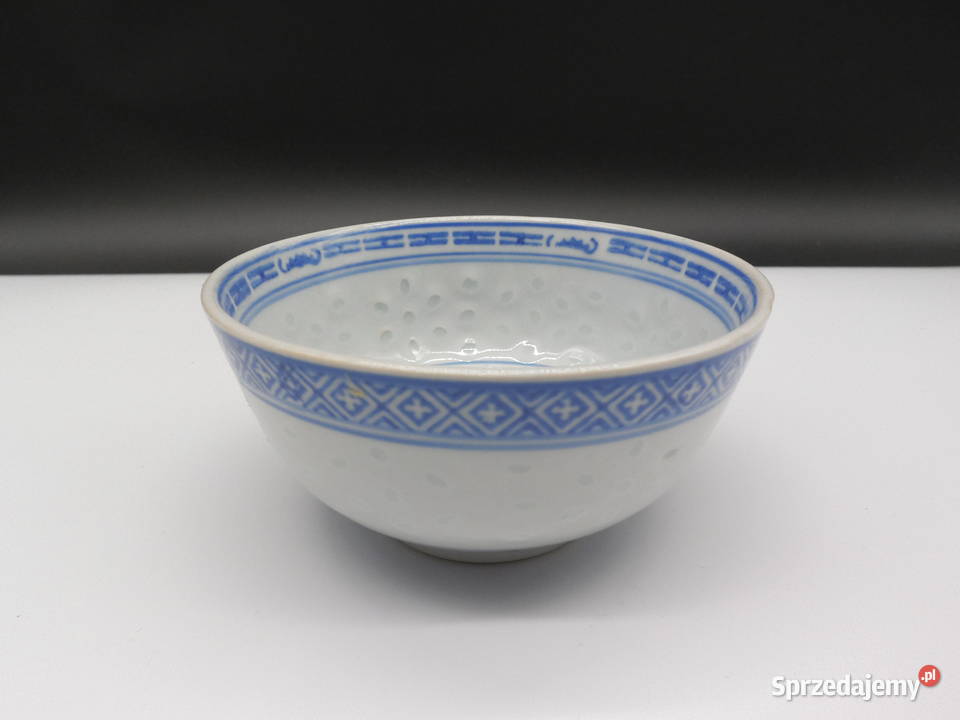 Chińska miseczka z porcelany ryżowej Porcelana i szkło