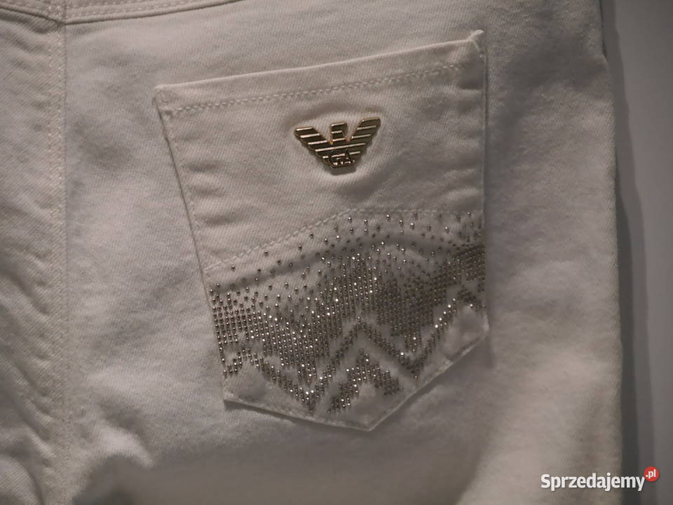 Armani Jeans świetne spodnie cyrkonie 36 S Armani Wrocław