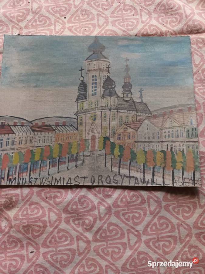 Sprzedam stary obraz akwarela Malbork