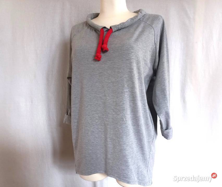 Bluzka szara Bluza damska r ML Megi ŻUK rękaw 34 Rozmiar 40(L) Białystok