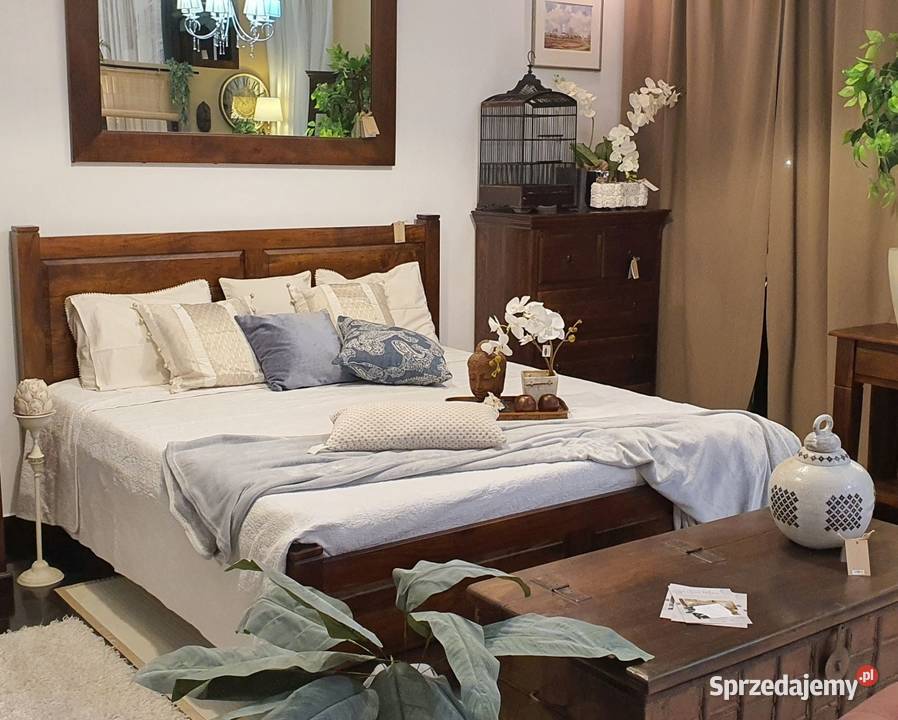 Klasyczny drewniane łóżko 160x200 z akacji Lublin