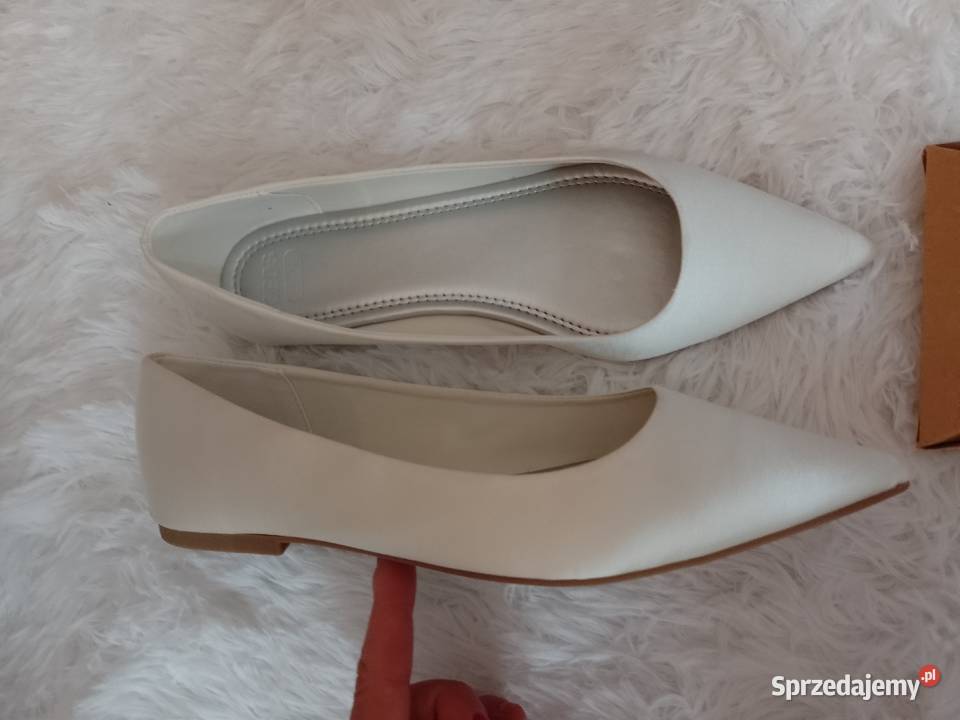 41 ASOS Design Białe baleriny wieczorowe z Balerinki małopolskie Kraków