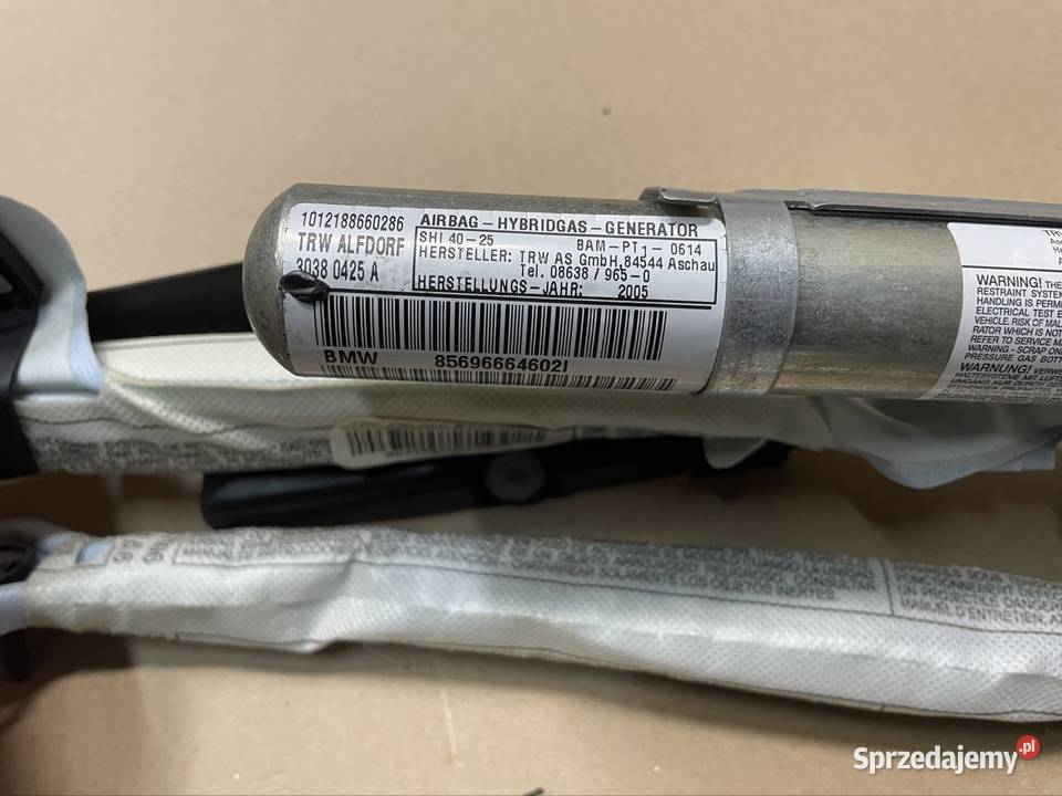 30380425A Kurtyna powietrzna airbag lewa prawa