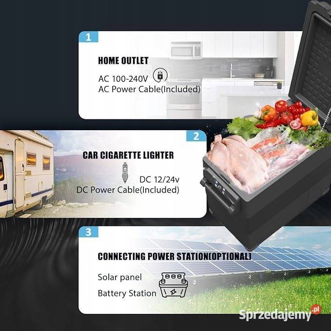 Lodówka Alpicool NCF45 czarny 45L do auta Pozostałe Myszyniec