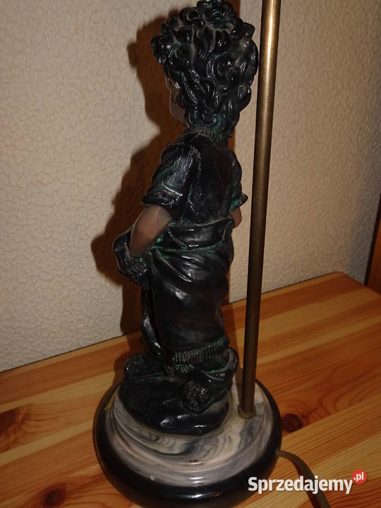 LAMPA Stojąca z PORTUGALII 58 z ALABASTRU z Porcelana i szkło Wrocław