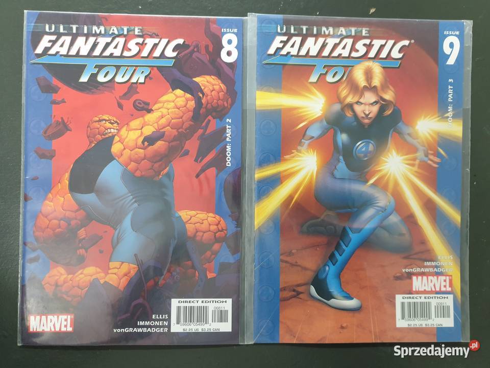 Ultimate Fantastic Four 9 oryginalnych komiksów Gdynia