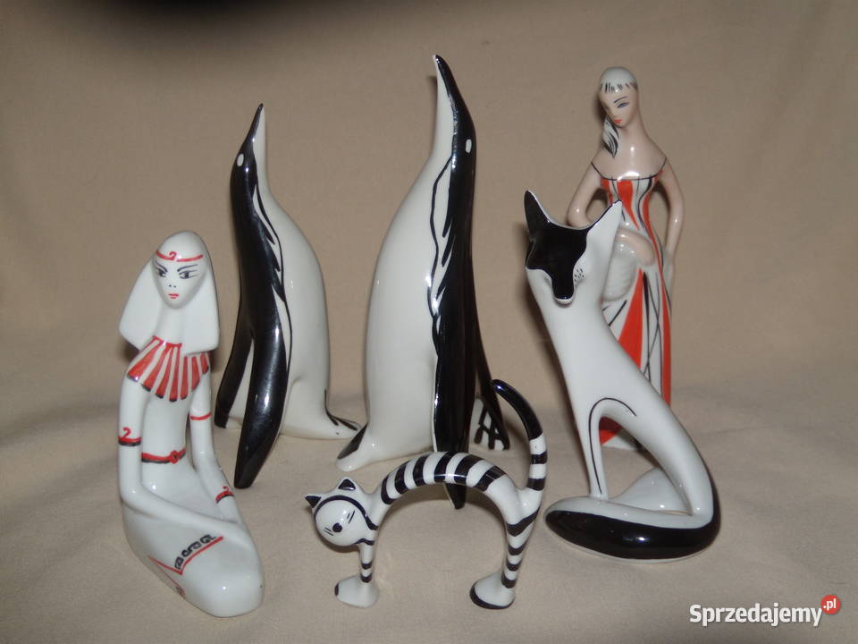 Figurki porcelanowe z lat 60tych Warszawa