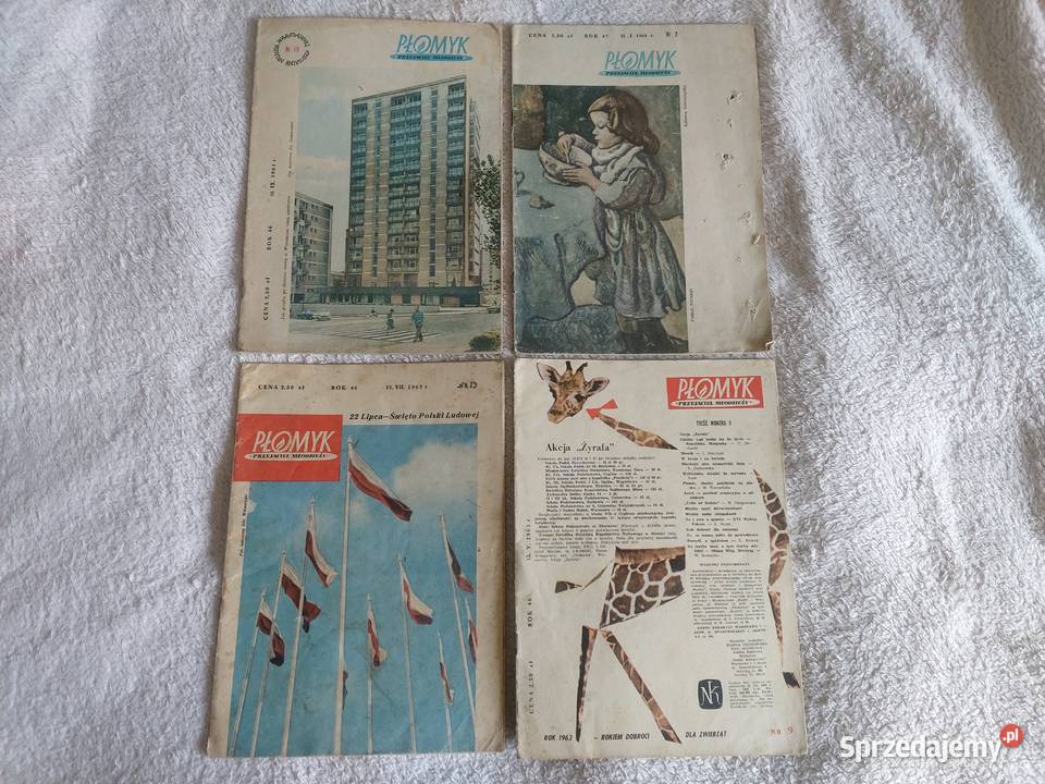 Stara Gazeta Płomyk zestaw z roku 1946 1947 Tarnów