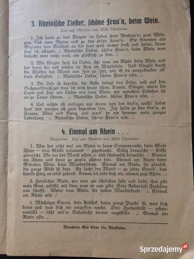 327 Dokument Niemiecki Antykwariat zachodniopomorskie