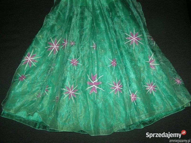 Strój kostium ELSA GORĄCZKA LODU KRAINA Frozen Dla Dziecka Siedlce