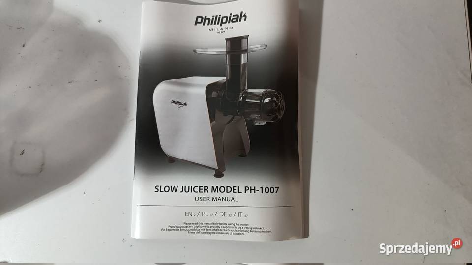 Wyciskarka wolnoobrotowa Philipiak Milano PH1007 śląskie