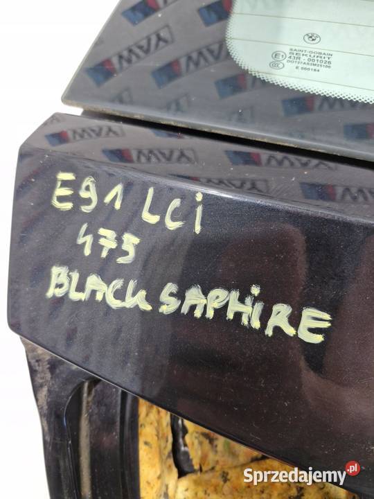 BMW E91 LCI KLAPA BAGAŻNIKA TYŁ TYLNA 475 BLACK