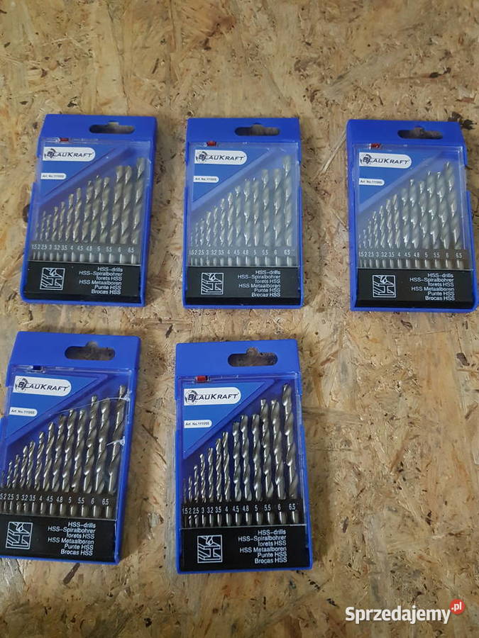 Wiertła do metalu HSS 13 BLAUKRAFT 165mm 32 wielkopolskie Głogowa