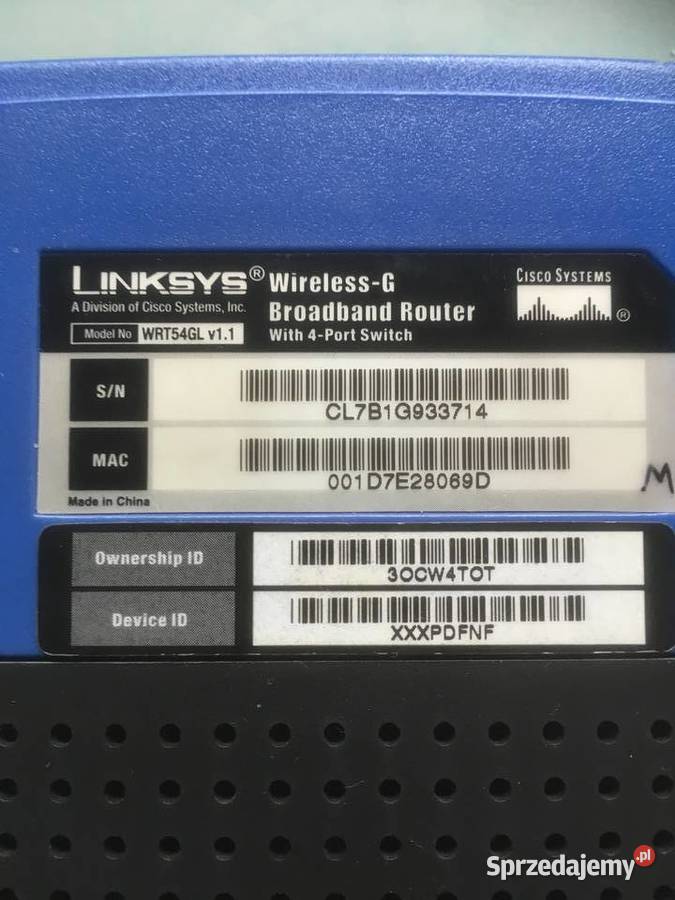 Sprzedam tanio b szybki Router Linksys prodUSA Linksys Kraków sprzedam
