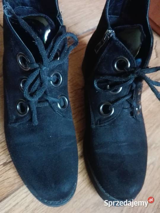 Półbuty skórzane i zamszowe 37 38 Łódź