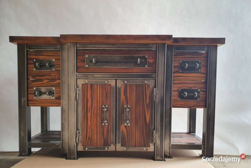 Komoda industrialna TVSzafka RTV loft 80cm Warszawa