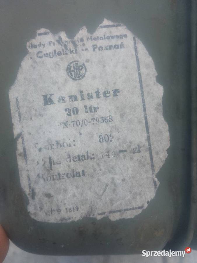 Kanister 20L 1976 Hipolit Cegielski STAR ZIŁ UAZ Milejewo