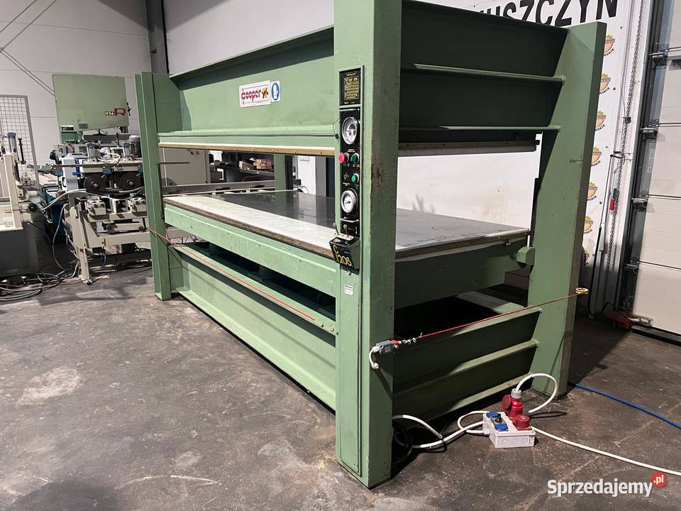 Prasa półkowa do fornirowania Cooper 30001300 Produkcja małopolskie Juszczyn
