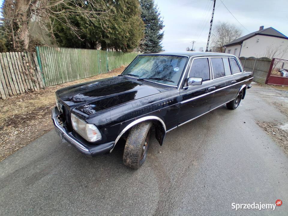 Mercedes w123 30d 1986 r wersja Long 7 osobowy Sekursko