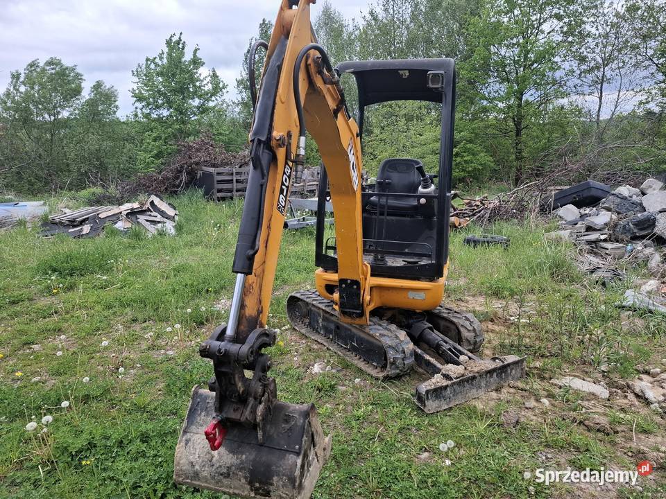 Minikoparka JCB 8016 2014r zestaw z lawetą Dębica