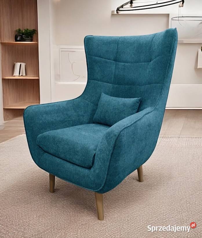 Fotel Tapicerowany Lord Niebieski Dostawa 0 wielkopolskie Tarchały Małe