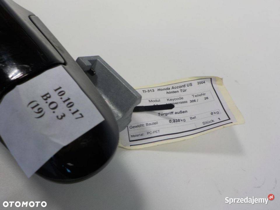 KLAMKA TYŁ TYLNA HONDA ACCORD 2004 Karoseria wielkopolskie Nowy Tomyśl