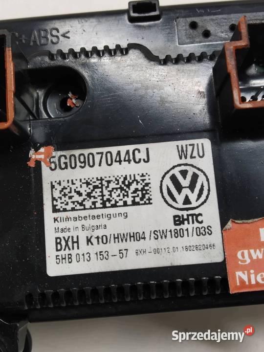 PANEL NAWIEWU 5G0907044CJ VW Volkswagen Touran sprzedam