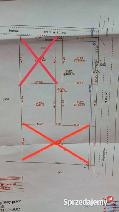 Ostatnie 3 Działki budowlanousługowe MPZP MNU Bystrzyca