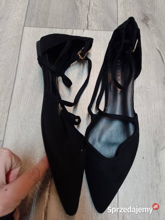 40 ASOS Design Czarne baleriny wieczorowe z Asos sprzedam