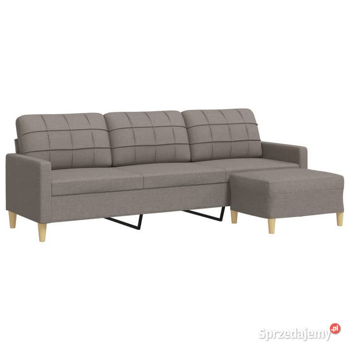 3osobowa sofa z podnóżkiem kolor taupe 210 Warszawa