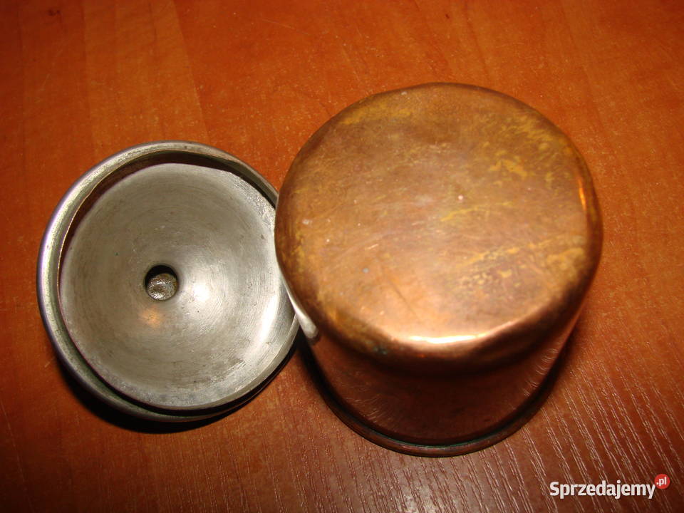 mała miedziana puszka Pruszcz Gdański