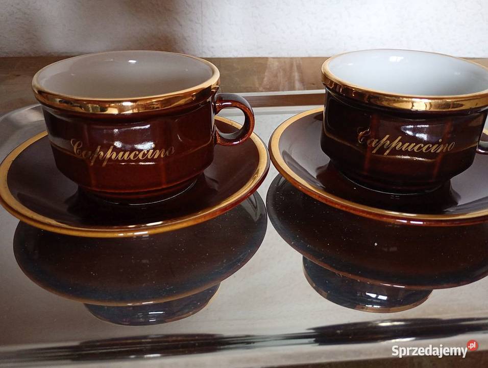 Rsler Bavaria 2e filiżanki ze spodkami CAPPUCINO Porcelana i szkło Toruń