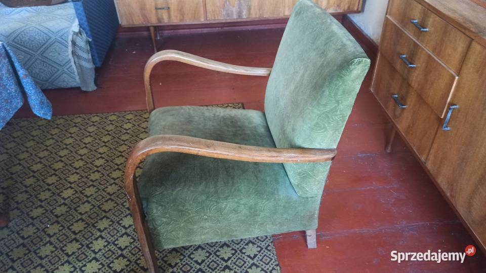 Dwa retro fotele w stylu Art Deco Wieluń