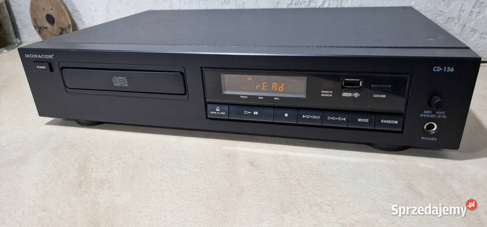 Monacor odtwarzacz kompaktowy CD156 CD 156 USB Międzychód sprzedam
