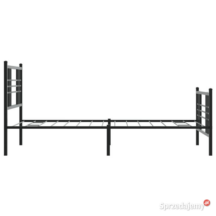 Łóżko Metalowe Czarne Rama Łóżka Ze Stelażem 90cm sprzedam