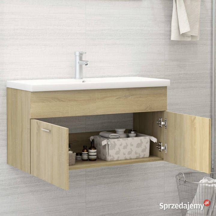Szafka pod umywalkę dąb sonoma 90x385x46