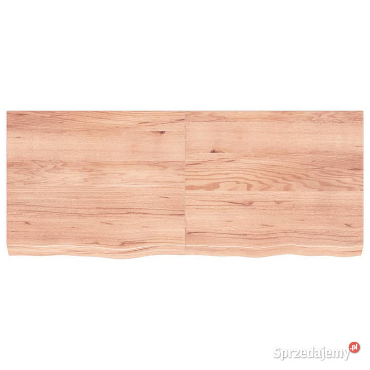 Blat do stołu jasnobrązowy 120x50x26 lite drewno Warszawa