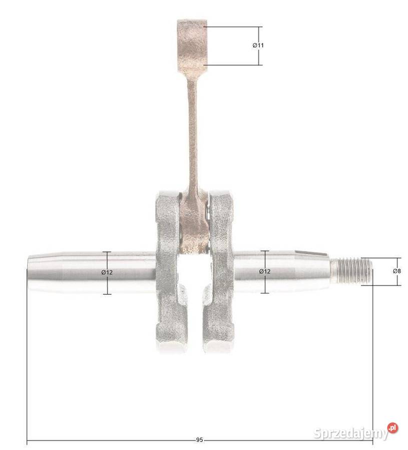 Wał korbowy Kawasaki TH23nożyce 491192237 Opalenica
