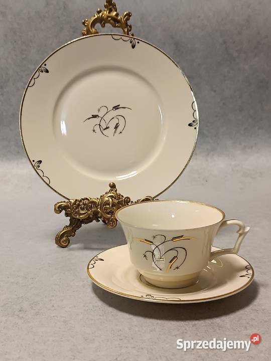 HACKEFORS Filiżanka Trio Śniadaniówka Szwecja