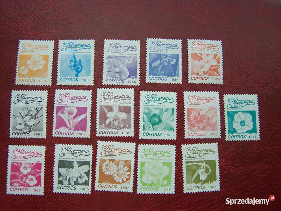 Nikaragua 1985 MNH Mi 265267 Flora Kwiaty Tychy