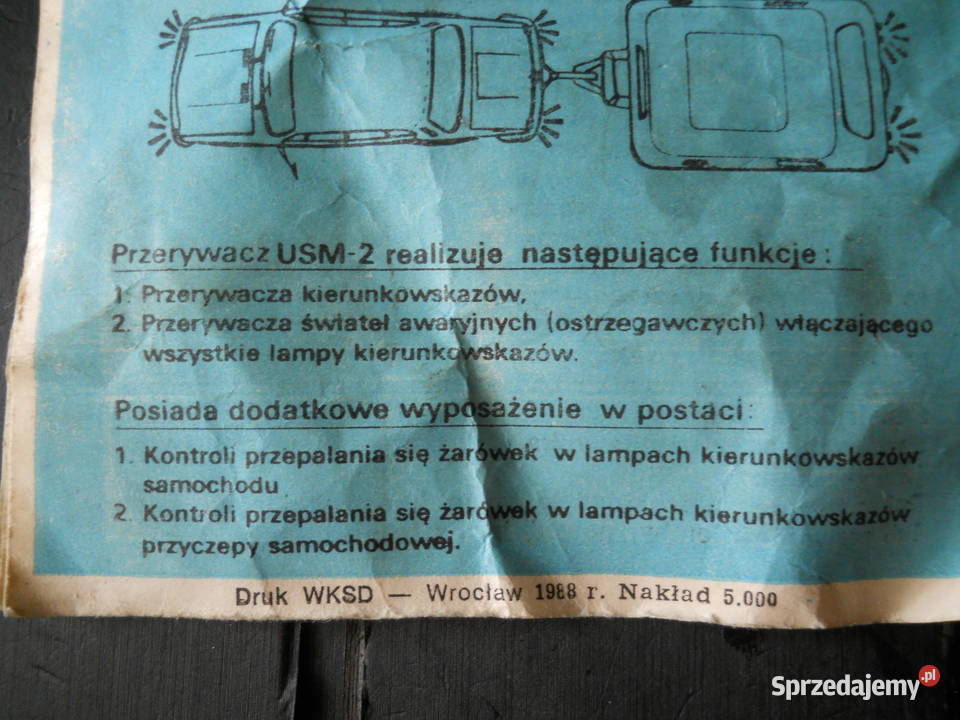 Przerywacz świateł kierunkowskazów i awaryjnych Biecz